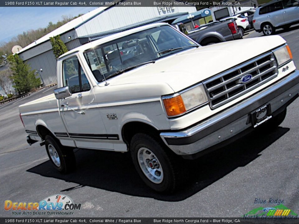 Colonial White 1988 Ford F150 XLT Lariat Regular Cab 4x4 Photo #22