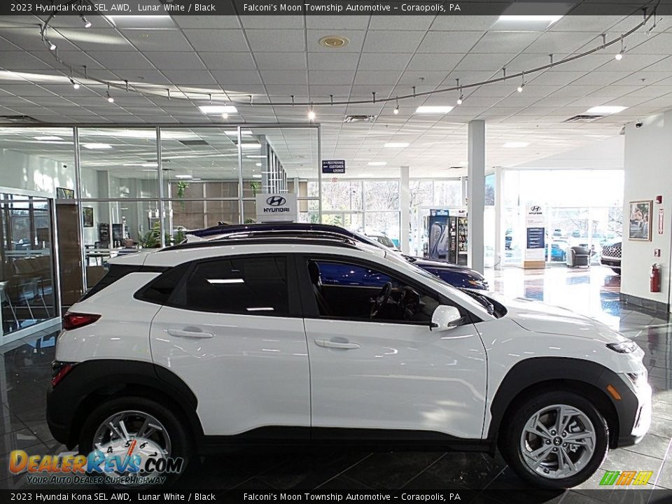 2023 Hyundai Kona SEL AWD Lunar White / Black Photo #1