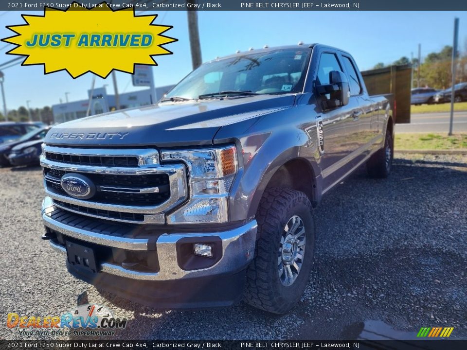 2021 Ford F250 Super Duty Lariat Crew Cab 4x4 Carbonized Gray / Black Photo #1