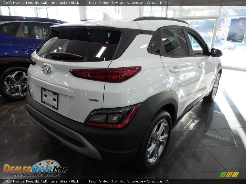 2023 Hyundai Kona SEL AWD Lunar White / Black Photo #2