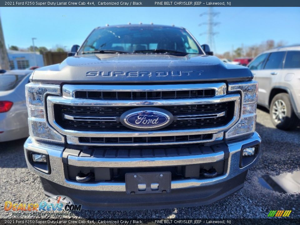 2021 Ford F250 Super Duty Lariat Crew Cab 4x4 Carbonized Gray / Black Photo #2