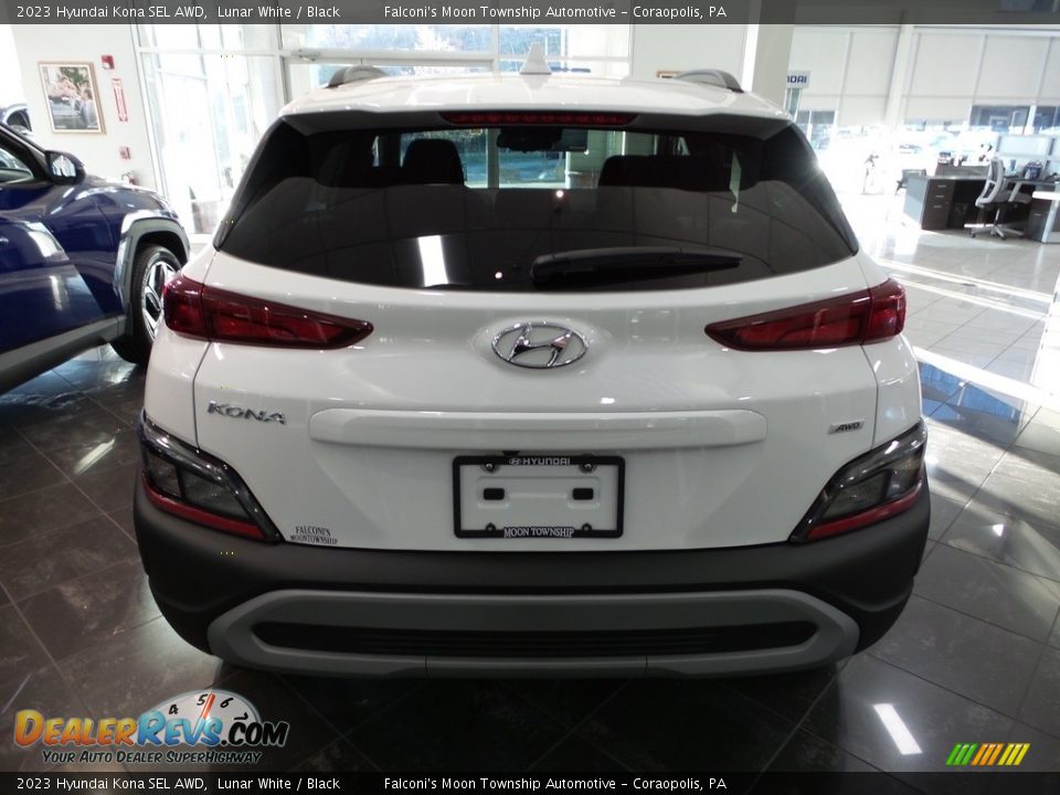 2023 Hyundai Kona SEL AWD Lunar White / Black Photo #3