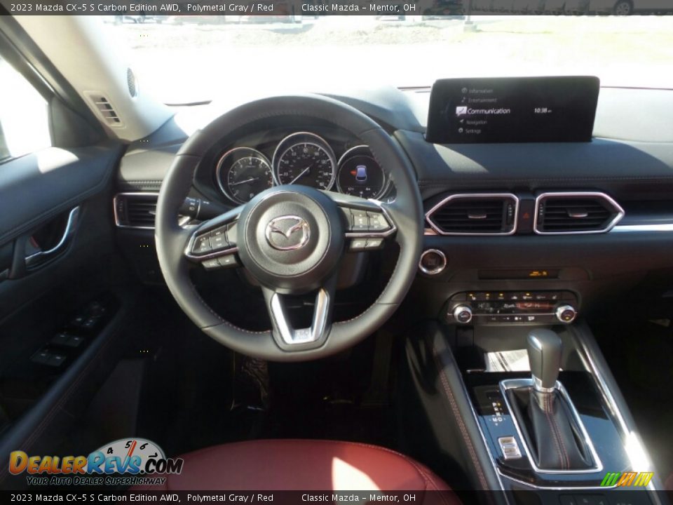 2023 Mazda CX-5 S Carbon Edition AWD Polymetal Gray / Red Photo #4