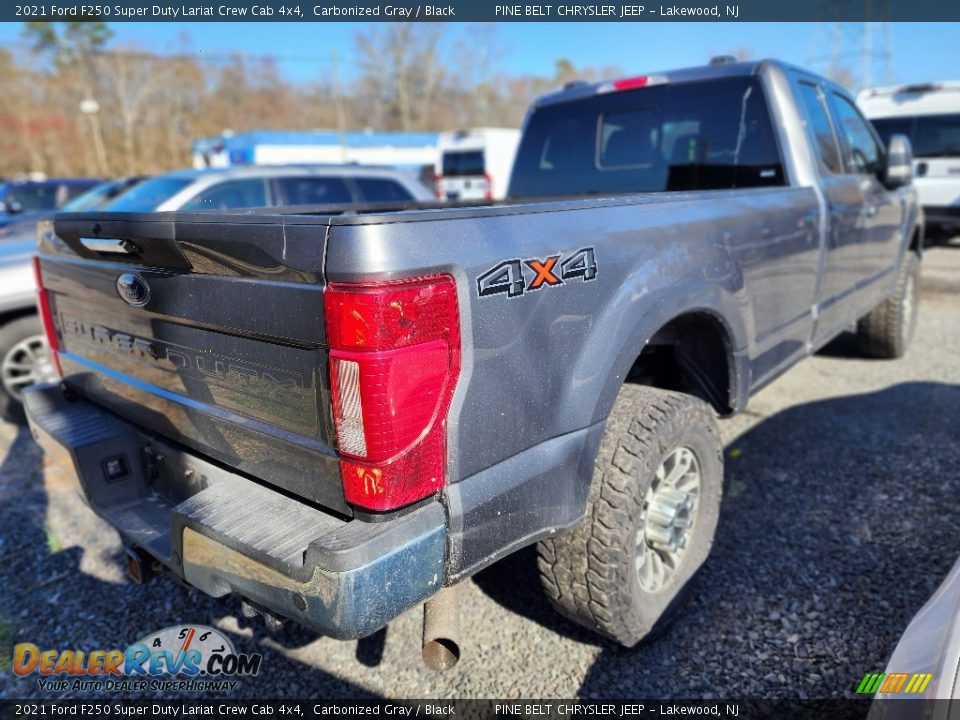 2021 Ford F250 Super Duty Lariat Crew Cab 4x4 Carbonized Gray / Black Photo #4