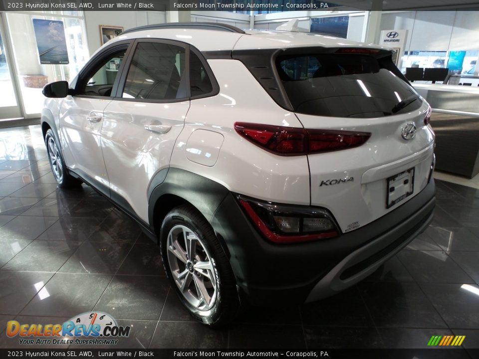 2023 Hyundai Kona SEL AWD Lunar White / Black Photo #5