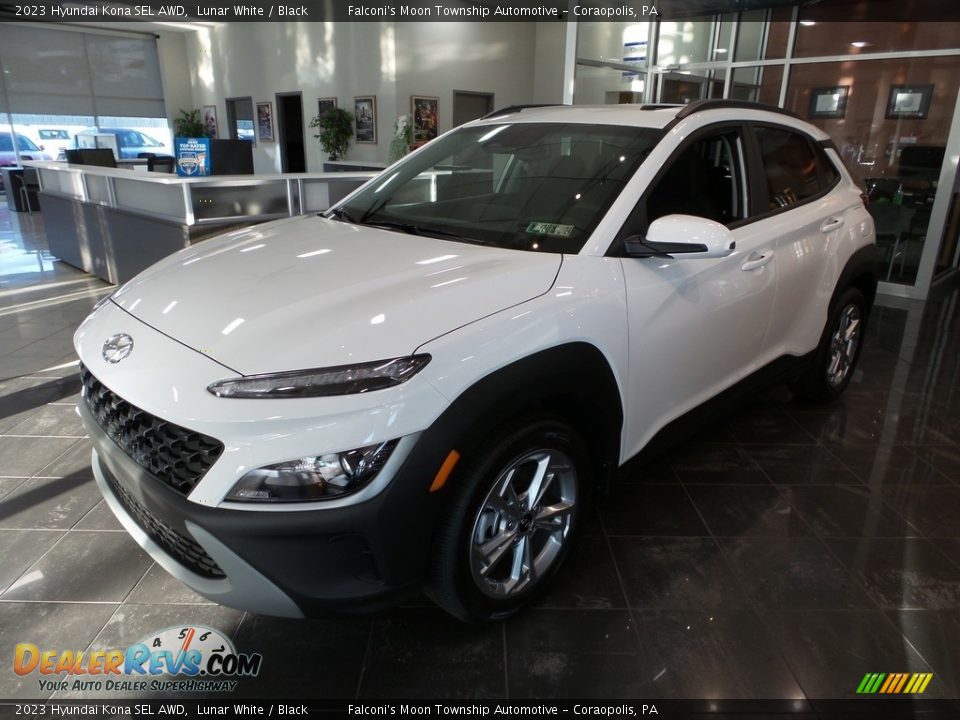 2023 Hyundai Kona SEL AWD Lunar White / Black Photo #6