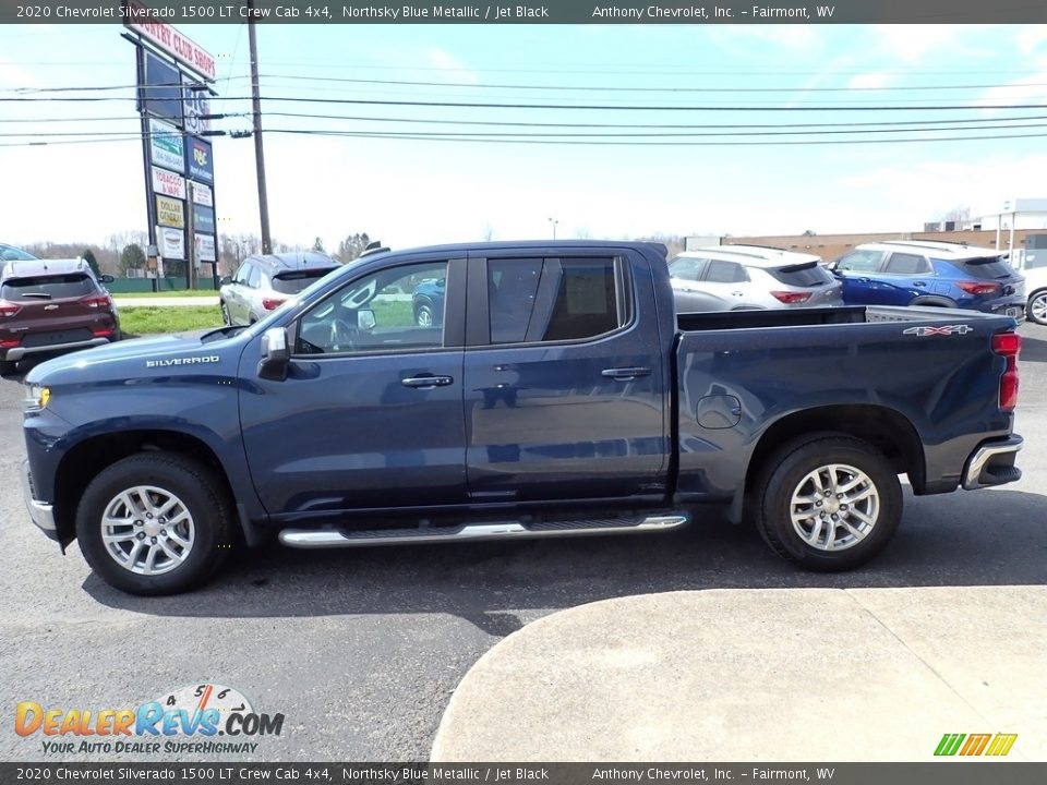 2020 Chevrolet Silverado 1500 LT Crew Cab 4x4 Northsky Blue Metallic / Jet Black Photo #7