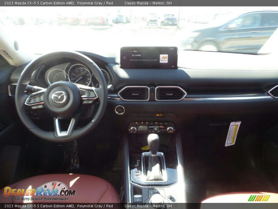 2023 Mazda CX-5 S Carbon Edition AWD Polymetal Gray / Red Photo #3