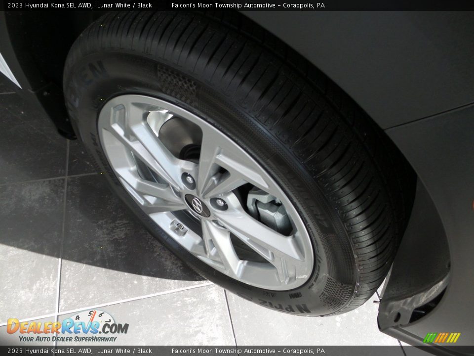 2023 Hyundai Kona SEL AWD Lunar White / Black Photo #9