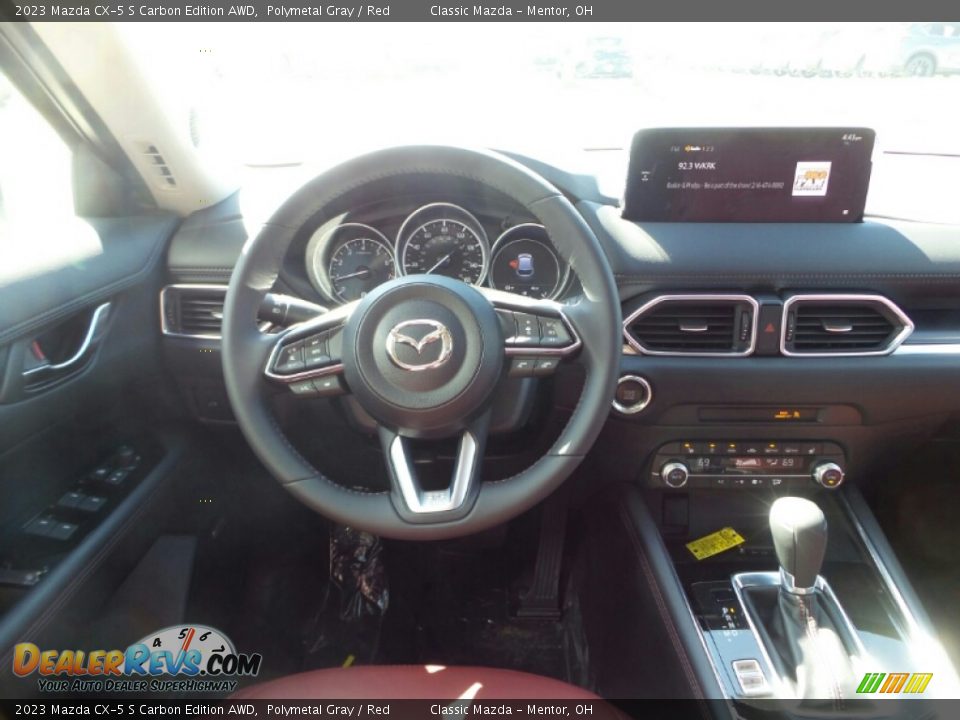 2023 Mazda CX-5 S Carbon Edition AWD Polymetal Gray / Red Photo #4