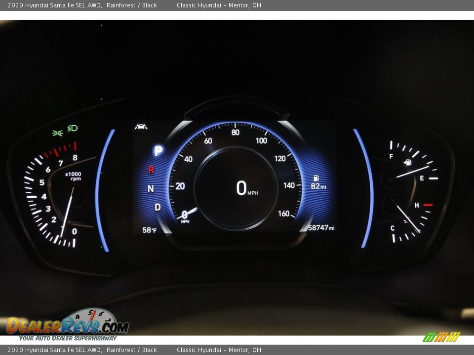 2020 Hyundai Santa Fe SEL AWD Rainforest / Black Photo #8