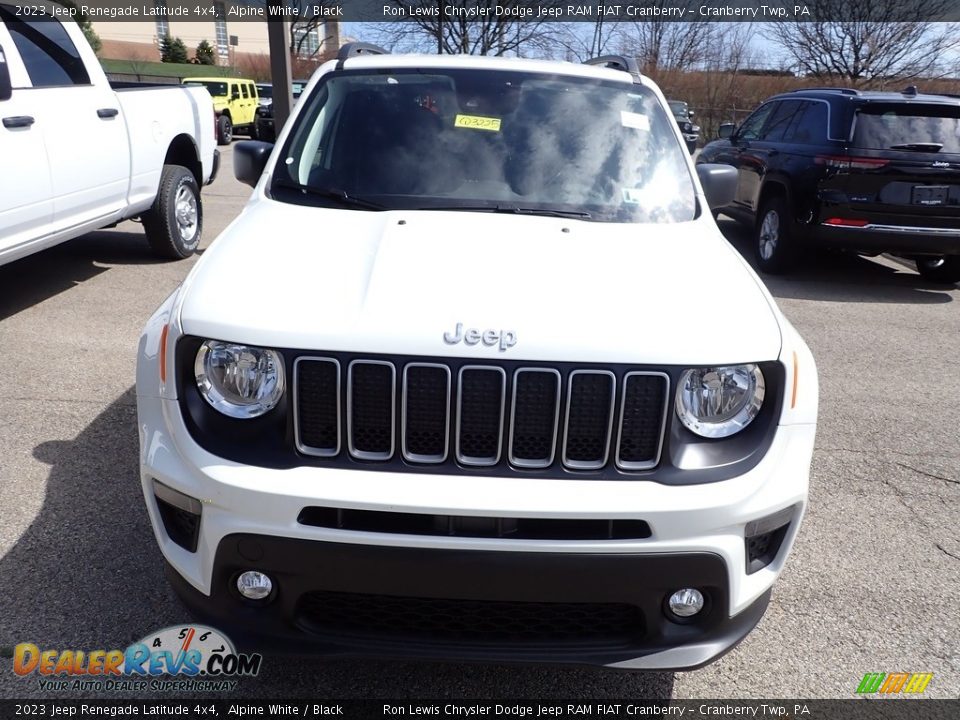 2023 Jeep Renegade Latitude 4x4 Alpine White / Black Photo #2