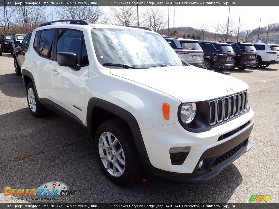 2023 Jeep Renegade Latitude 4x4 Alpine White / Black Photo #3