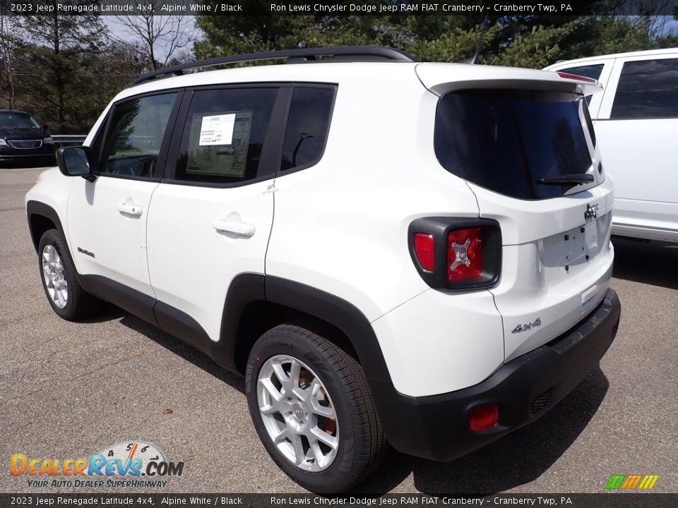 2023 Jeep Renegade Latitude 4x4 Alpine White / Black Photo #7