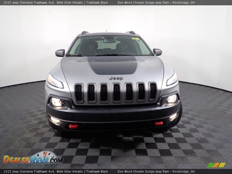 2015 Jeep Cherokee Trailhawk 4x4 Billet Silver Metallic / Trailhawk Black Photo #5