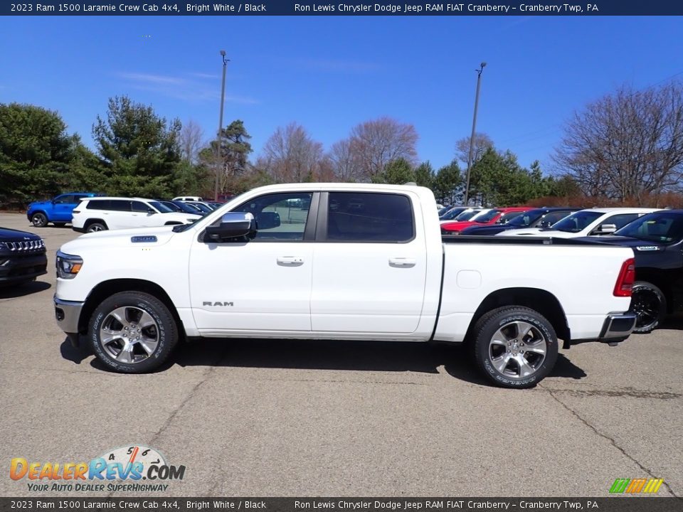 2023 Ram 1500 Laramie Crew Cab 4x4 Bright White / Black Photo #2