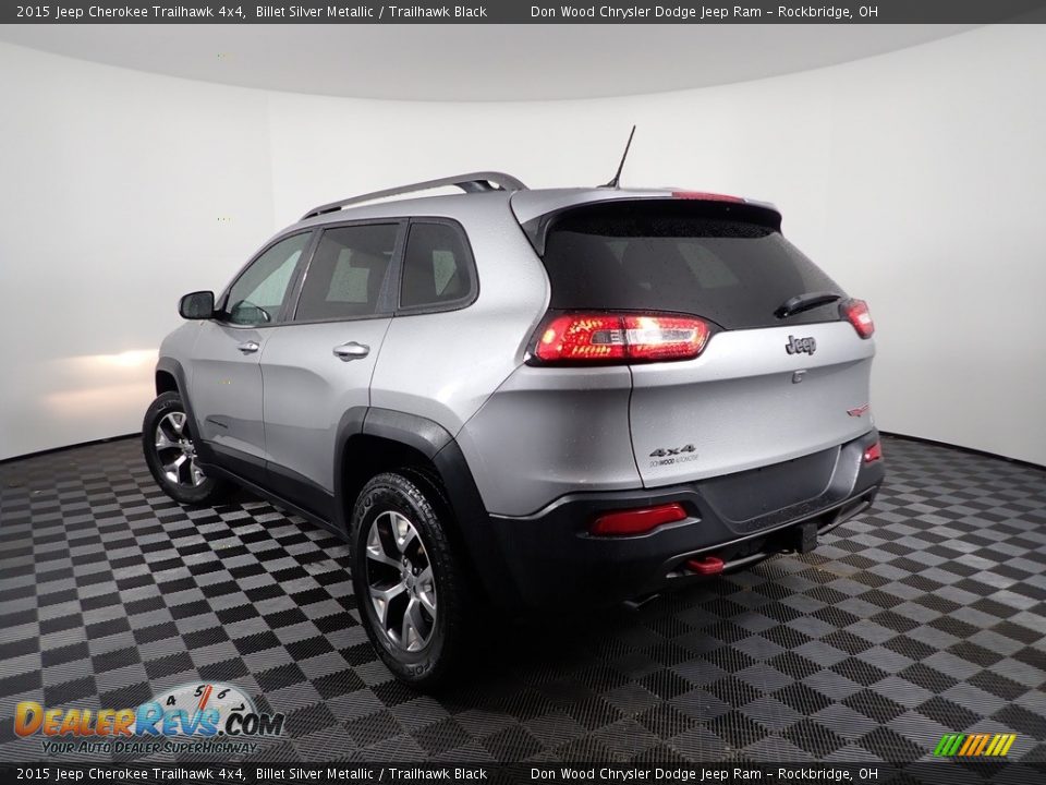 2015 Jeep Cherokee Trailhawk 4x4 Billet Silver Metallic / Trailhawk Black Photo #7