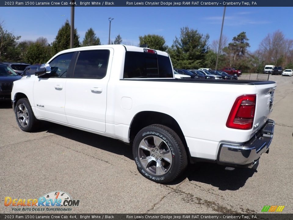 2023 Ram 1500 Laramie Crew Cab 4x4 Bright White / Black Photo #3