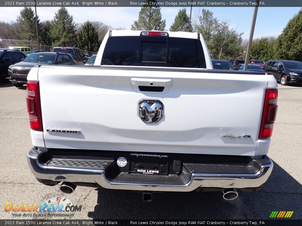 2023 Ram 1500 Laramie Crew Cab 4x4 Bright White / Black Photo #4