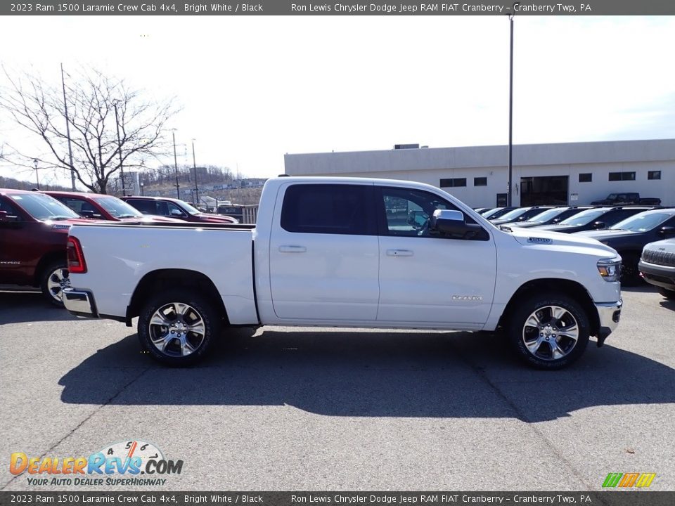 2023 Ram 1500 Laramie Crew Cab 4x4 Bright White / Black Photo #6