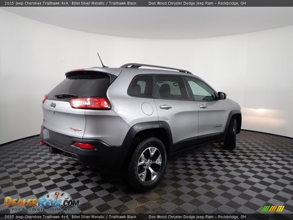 2015 Jeep Cherokee Trailhawk 4x4 Billet Silver Metallic / Trailhawk Black Photo #11