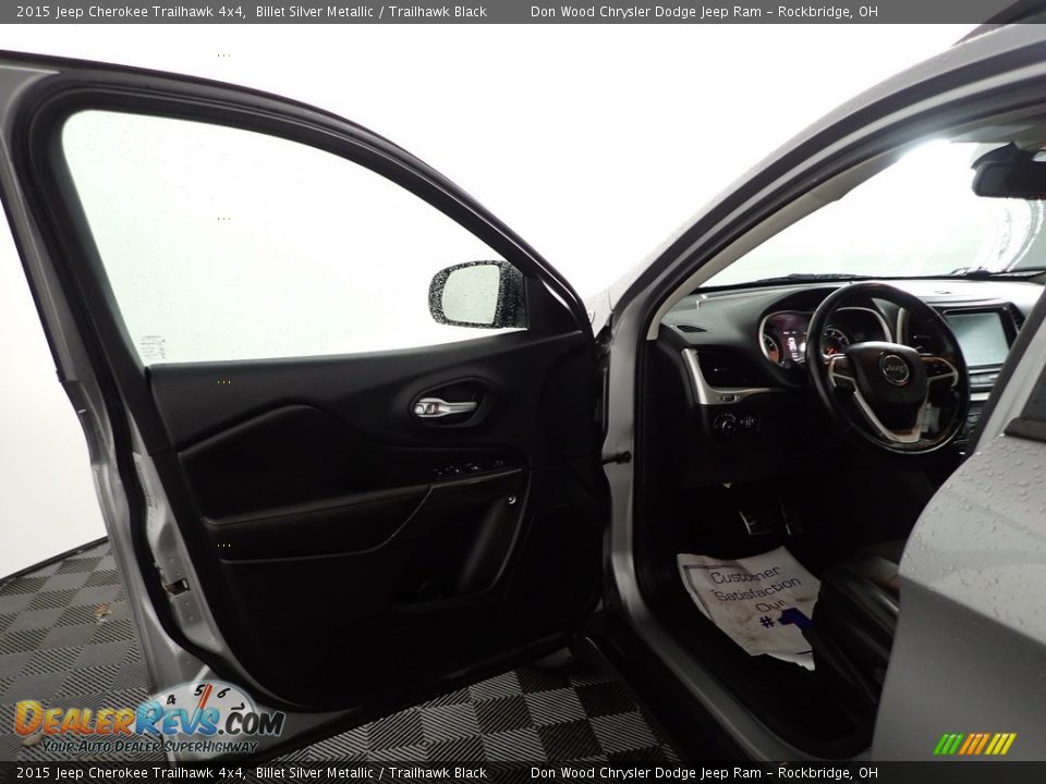 2015 Jeep Cherokee Trailhawk 4x4 Billet Silver Metallic / Trailhawk Black Photo #12