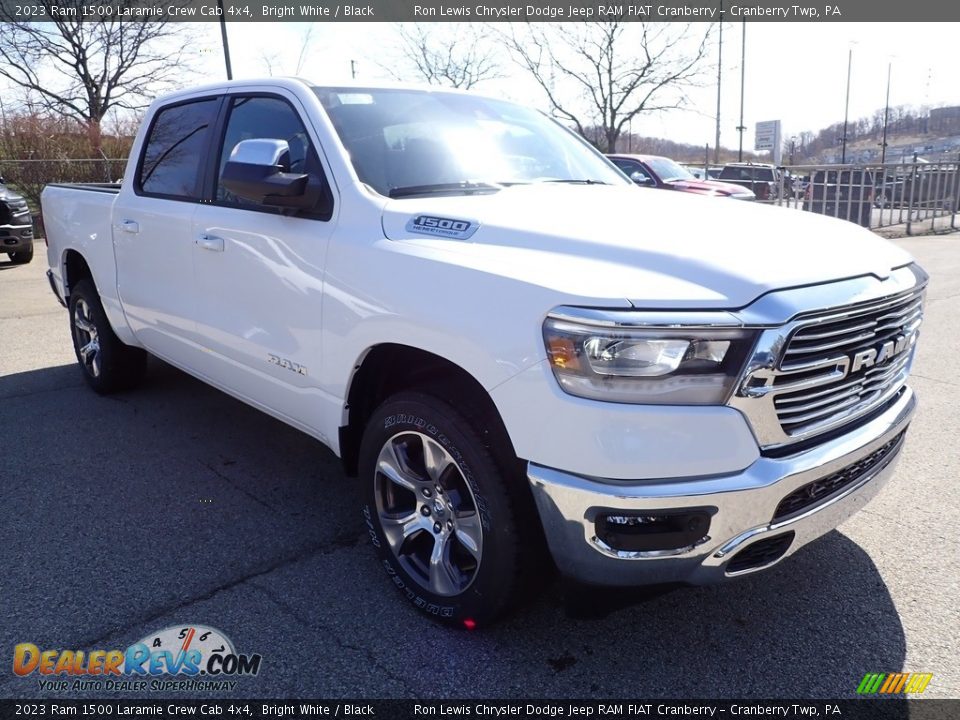 2023 Ram 1500 Laramie Crew Cab 4x4 Bright White / Black Photo #7