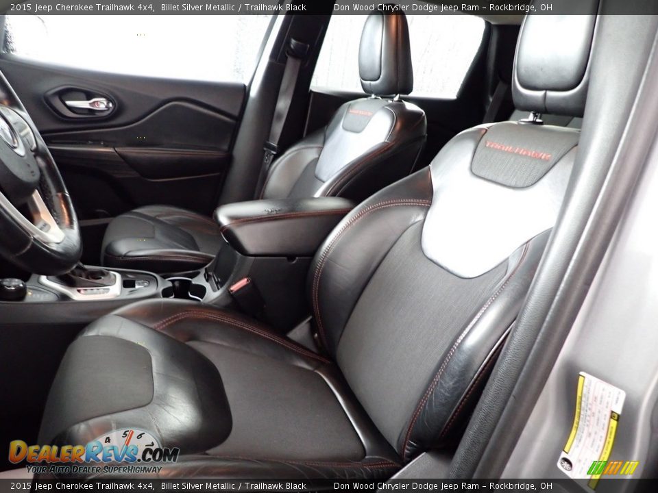 2015 Jeep Cherokee Trailhawk 4x4 Billet Silver Metallic / Trailhawk Black Photo #15