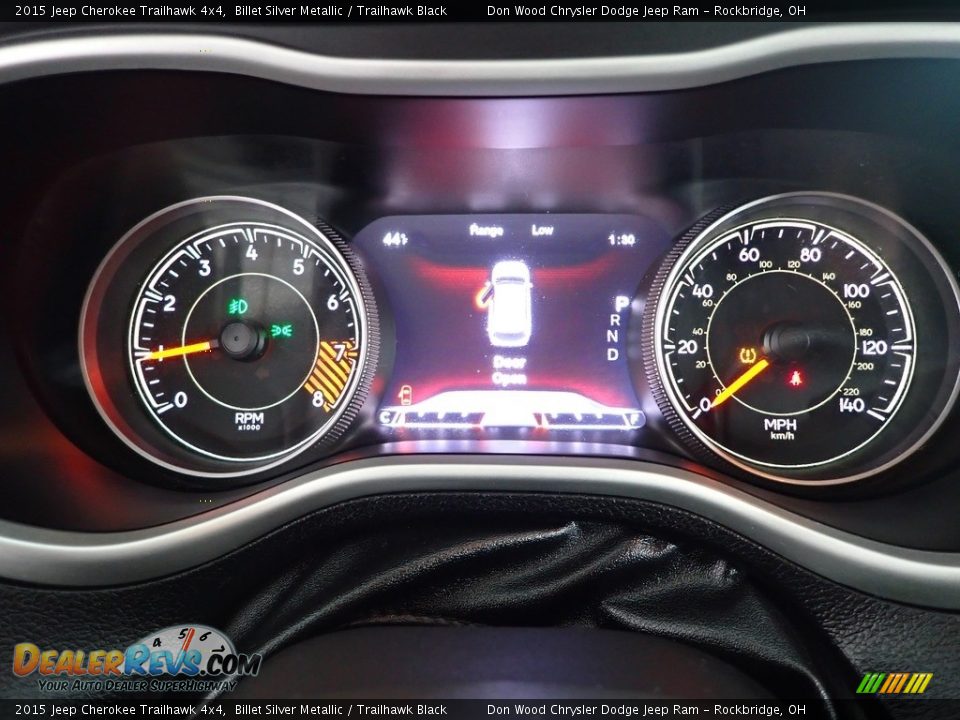 2015 Jeep Cherokee Trailhawk 4x4 Billet Silver Metallic / Trailhawk Black Photo #19