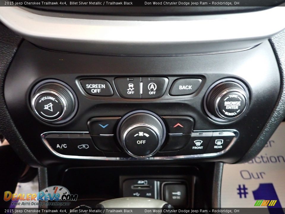 2015 Jeep Cherokee Trailhawk 4x4 Billet Silver Metallic / Trailhawk Black Photo #20