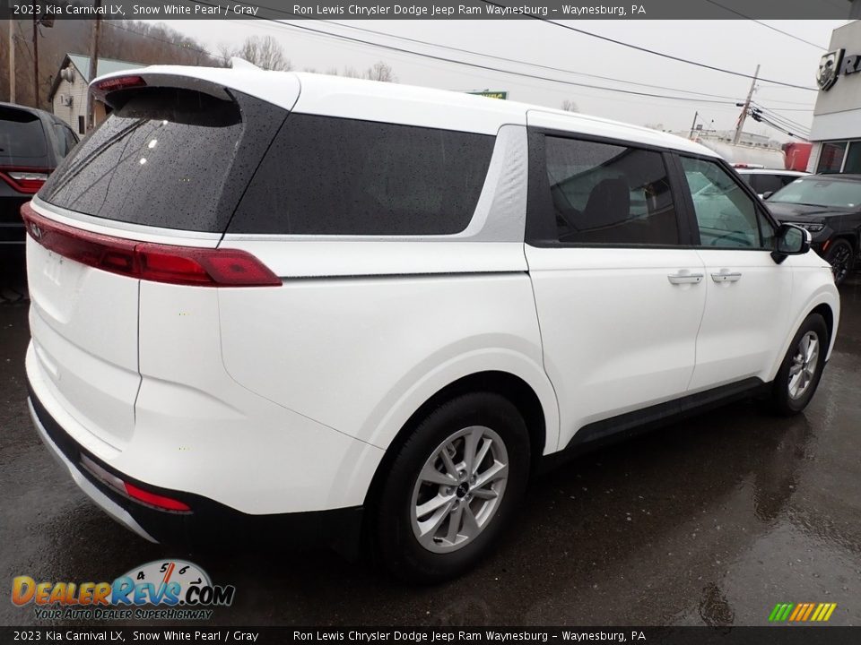 2023 Kia Carnival LX Snow White Pearl / Gray Photo #6