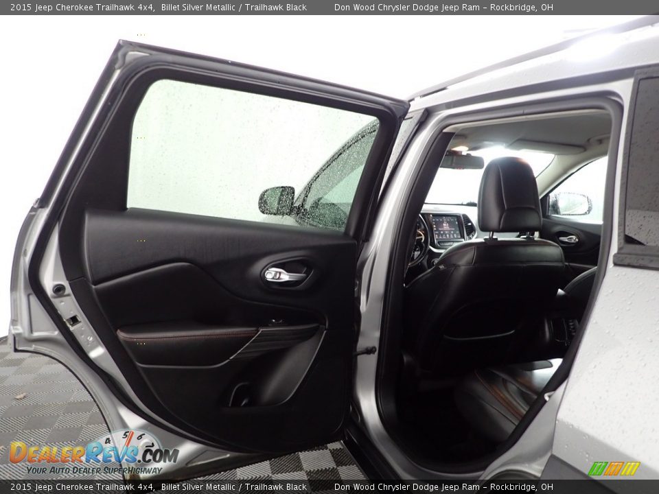 2015 Jeep Cherokee Trailhawk 4x4 Billet Silver Metallic / Trailhawk Black Photo #23