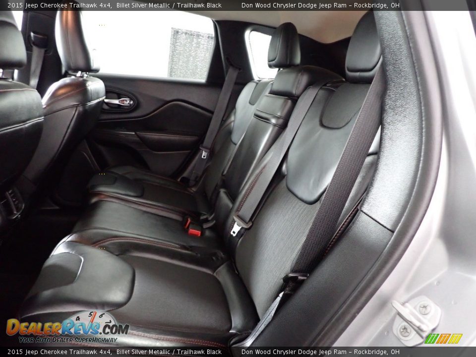 2015 Jeep Cherokee Trailhawk 4x4 Billet Silver Metallic / Trailhawk Black Photo #24