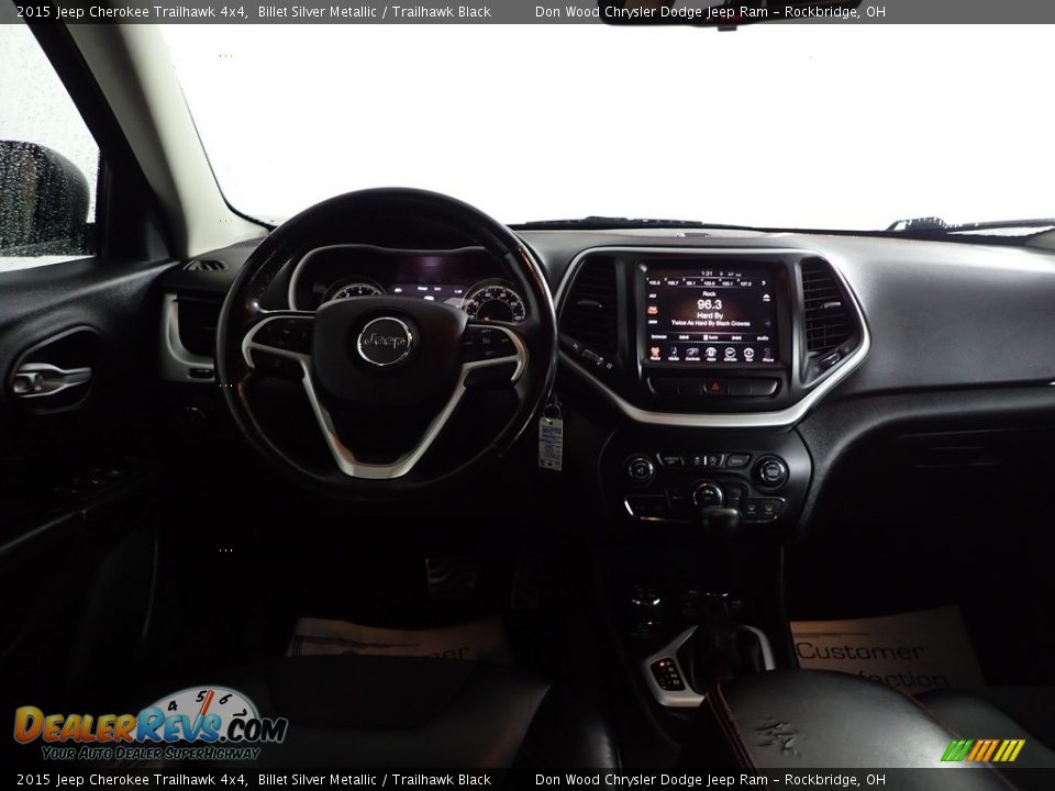 2015 Jeep Cherokee Trailhawk 4x4 Billet Silver Metallic / Trailhawk Black Photo #25