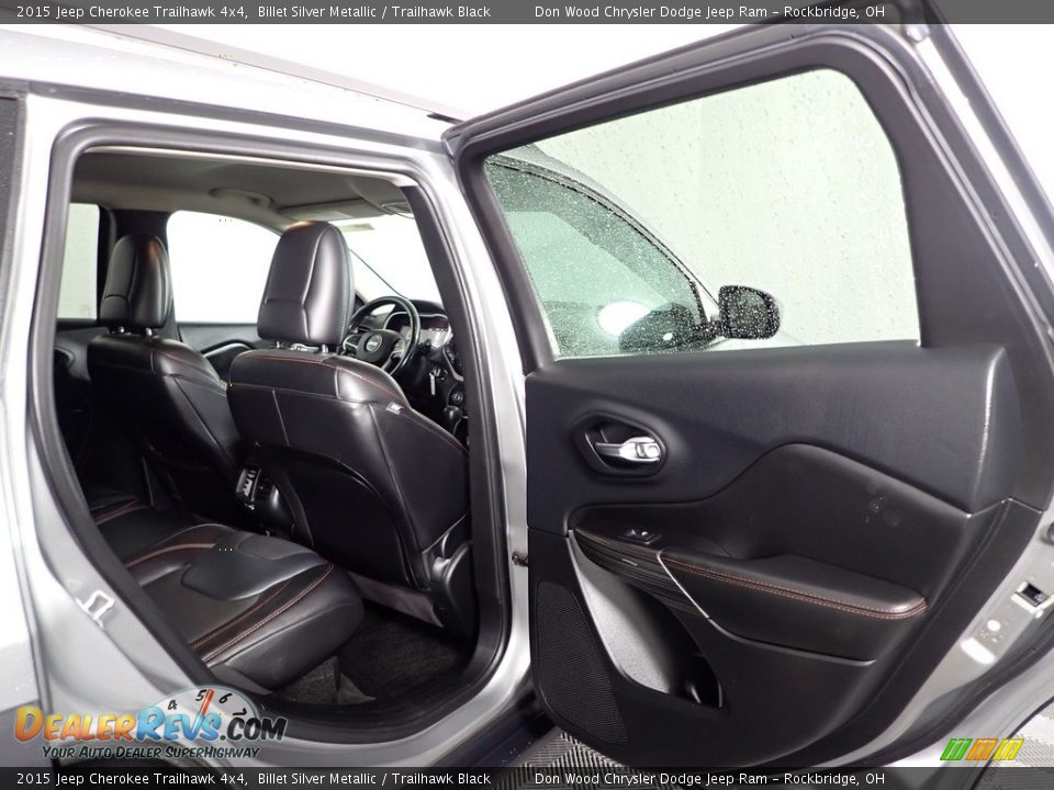 2015 Jeep Cherokee Trailhawk 4x4 Billet Silver Metallic / Trailhawk Black Photo #28
