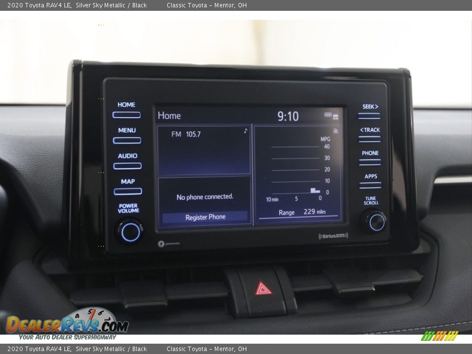2020 Toyota RAV4 LE Silver Sky Metallic / Black Photo #10