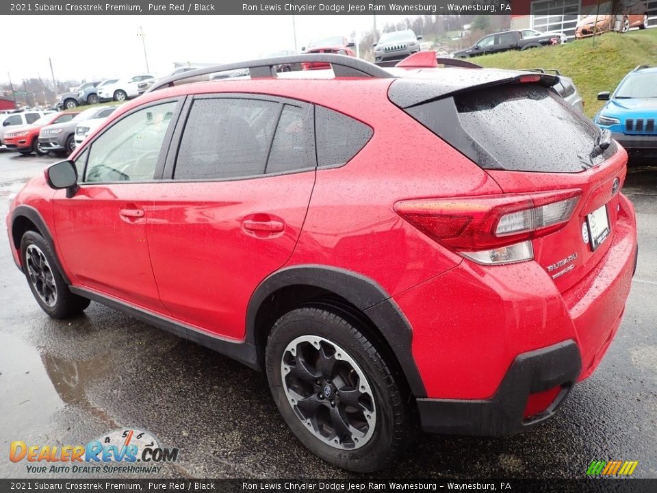 2021 Subaru Crosstrek Premium Pure Red / Black Photo #3