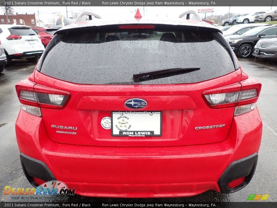 2021 Subaru Crosstrek Premium Pure Red / Black Photo #4