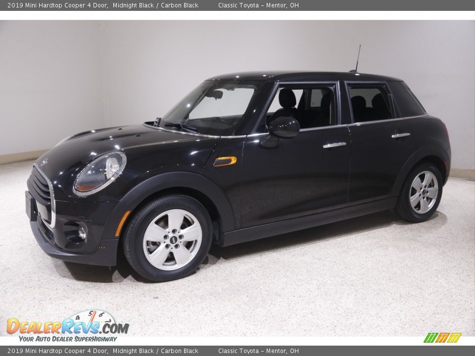 2019 Mini Hardtop Cooper 4 Door Midnight Black / Carbon Black Photo #3