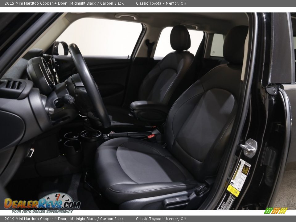 2019 Mini Hardtop Cooper 4 Door Midnight Black / Carbon Black Photo #5