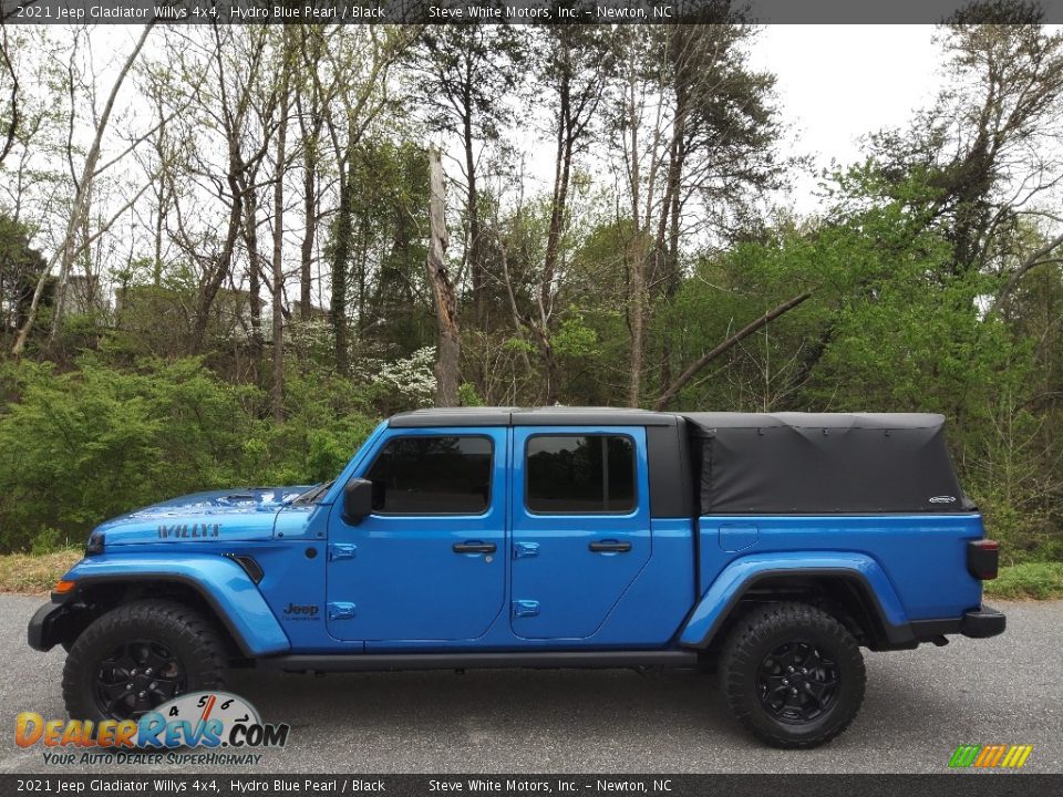 2021 Jeep Gladiator Willys 4x4 Hydro Blue Pearl / Black Photo #1