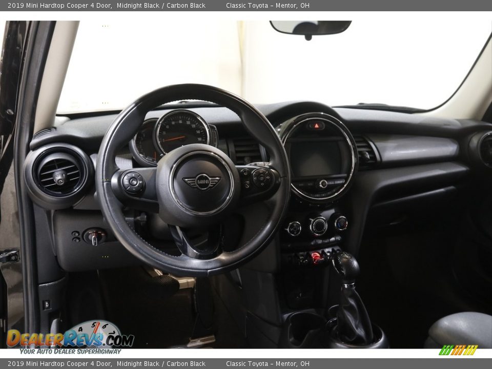 2019 Mini Hardtop Cooper 4 Door Midnight Black / Carbon Black Photo #6