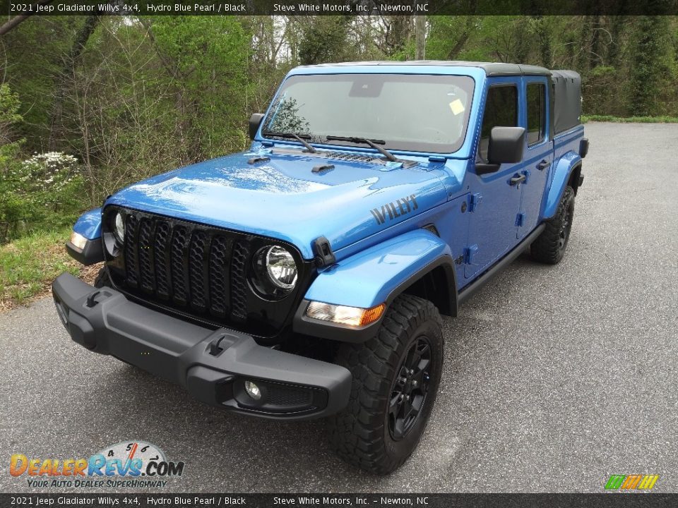 2021 Jeep Gladiator Willys 4x4 Hydro Blue Pearl / Black Photo #2