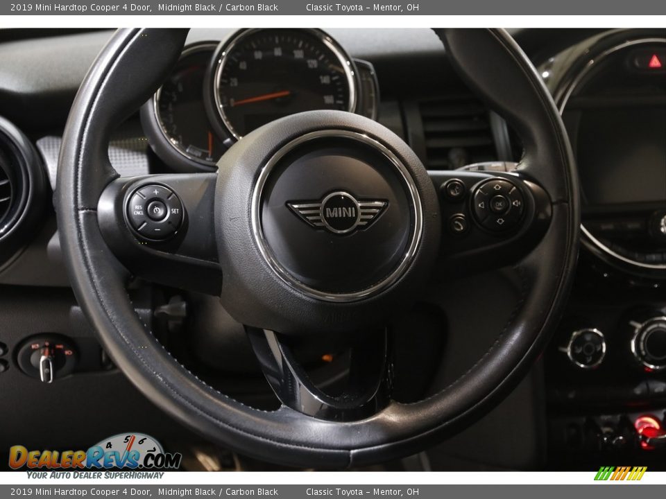 2019 Mini Hardtop Cooper 4 Door Midnight Black / Carbon Black Photo #7