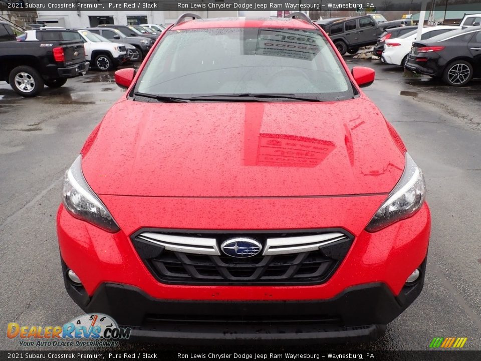 2021 Subaru Crosstrek Premium Pure Red / Black Photo #9