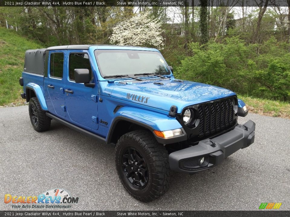 2021 Jeep Gladiator Willys 4x4 Hydro Blue Pearl / Black Photo #4