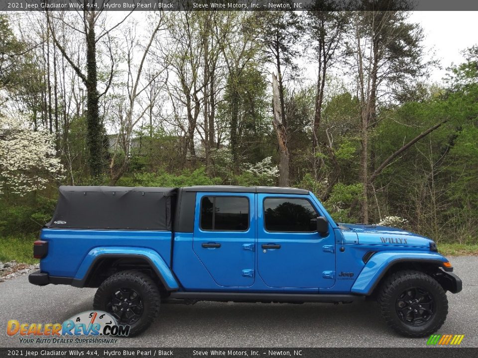 2021 Jeep Gladiator Willys 4x4 Hydro Blue Pearl / Black Photo #5