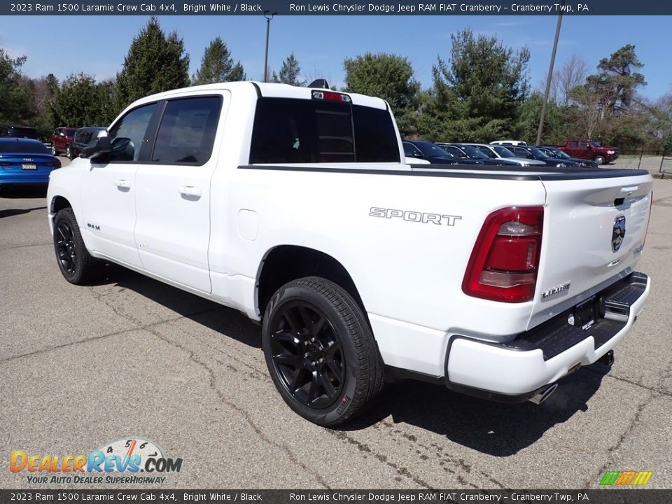 2023 Ram 1500 Laramie Crew Cab 4x4 Bright White / Black Photo #3