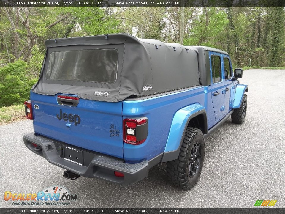 2021 Jeep Gladiator Willys 4x4 Hydro Blue Pearl / Black Photo #6