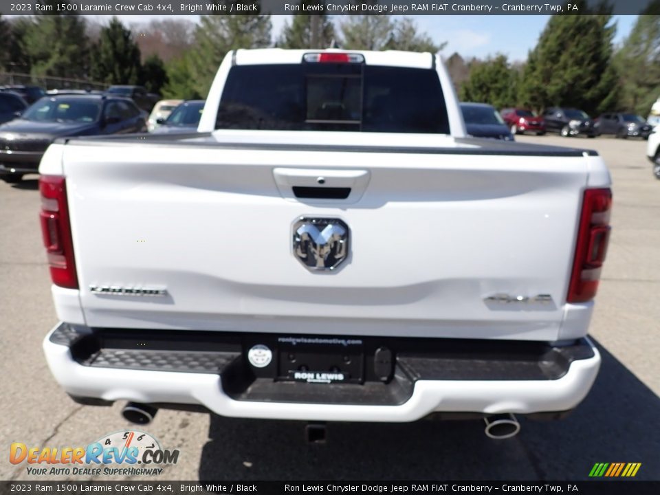 2023 Ram 1500 Laramie Crew Cab 4x4 Bright White / Black Photo #4